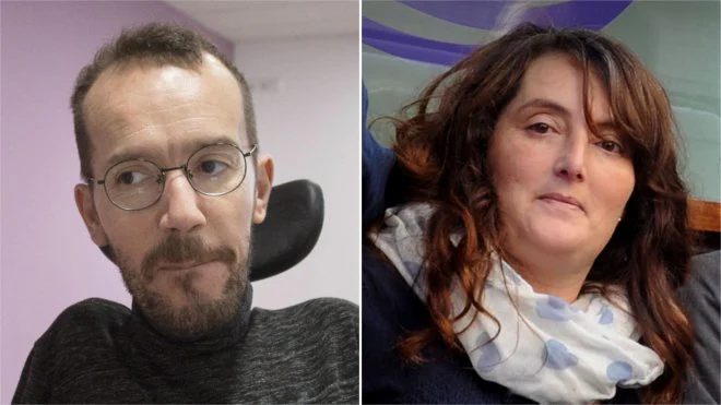 Pablo Echenique y Elvira García. 