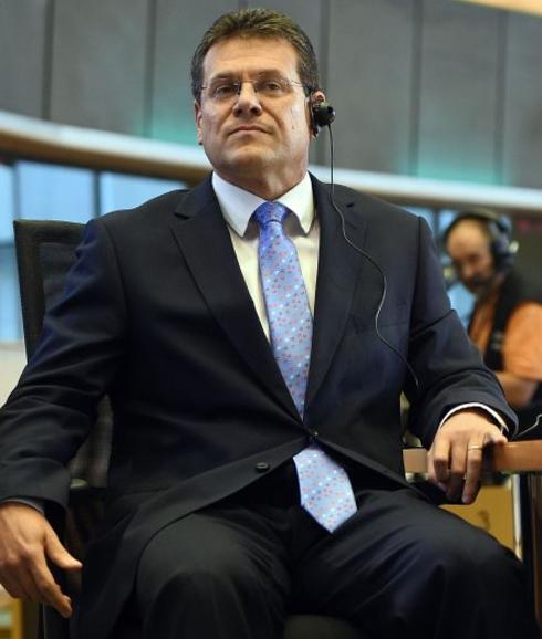 El vicepresidente de la UE Maros Sefcovic.