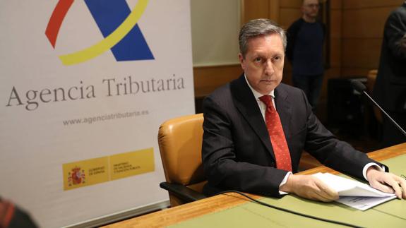 El director general de la Agencia Tributaria, Santiago Menéndez.