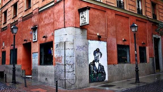 La famosa esquina del Penta, en el madrileño barrio de Malasaña.