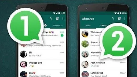 ¿Cómo usar dos cuentas de WhatsApp en el mismo teléfono?