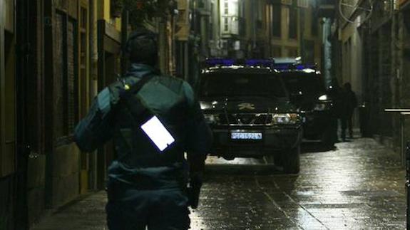 Una operación de la Guardia Civil en Álava. 