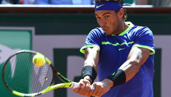 Rafa Nadal, durante la final. AGENCIAS