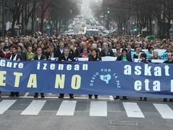 Manifestación de Gesto por la Paz en Bilbao./Luis Ángel Gómez