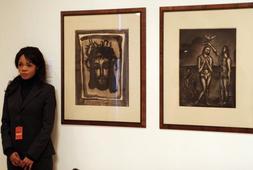 Dos de las obras expuestas en el Museo de Bellas Artes. / Telepress