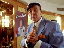 Luis Aguilé, en una de sus últimas visitas a Bilbao. / Borja Agudo