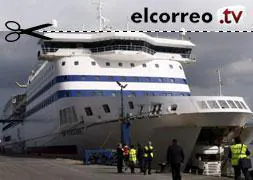 Atraca en Bilbao el ferry que hace la primera travesía Portsmouth-Santurtzi