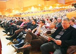 Una imagen del reunión de hoy en el Euskalduna./ P. Urresti