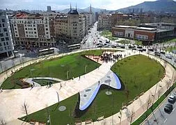 Presentación de la Plaza Euskadi el pasado junio./Fernando Gómez