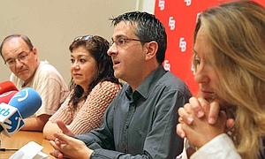 Mikel Arana, hoy en rueda de prensa./ Telepress