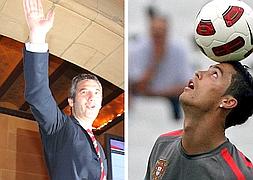 Josu Urrutia y Cristiano Ronaldo.