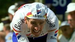 Fanion Banesto 1997 - Abraham Olano - Équipement Cycliste Officiel Vintage