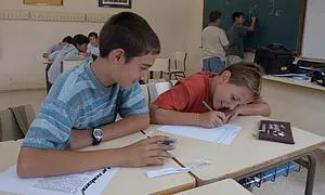 Escolares en un colegio de Bilbao. /Luis Ángel Gómez