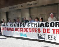 Los sindicatos denuncian en Bilbao la precariedad y siniestrabilidad laboral