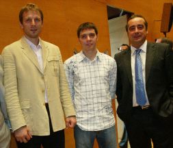 SATISFECHOS. Savovic, Salgado y Vidorreta 'querían' al Barça.
