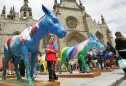 Un burro escultural