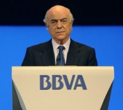 Francisco González, presidente del BBVA, en una comparecencia. / EFE