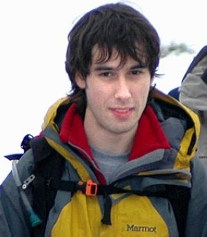 Dani Rodrigo, de 26 años, durante una ascensión.