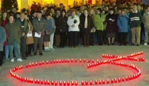 Las concentraciones como muestra de repulsa a la violencia de género se repitieron en diferentes puntos del país a lo largo del pasado año. ::                             MITXEL ATRIO