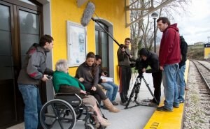 Algunas escenas del rodaje de  'Siempre hay un último tren' se han realizado en la estación de Mercadillo. ::                             EL CORREO