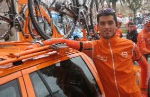 Intxausti, en su primera carrera con el Euskaltel. ::
E. C.