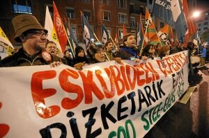 Manifestación de profesores vascos en defensa de sus condiciones laborales. ::                         BORJA AGUDO