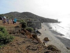 Una de las playas del Cabo de la Vela que visitó Borja Lázaro. Foto distribuida por la policía. /Diario del Norte