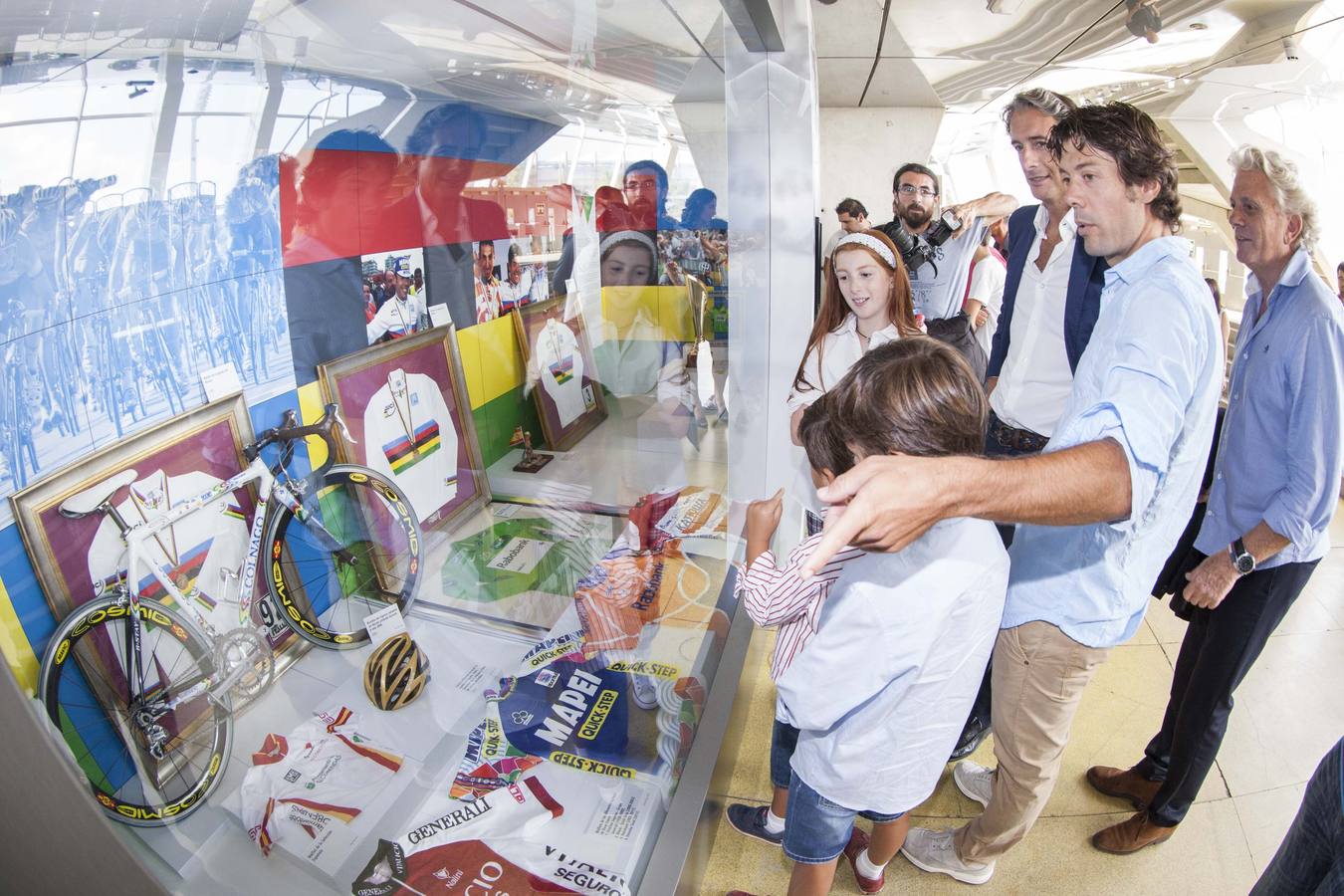Oscar Freire en el Museo del Deporte