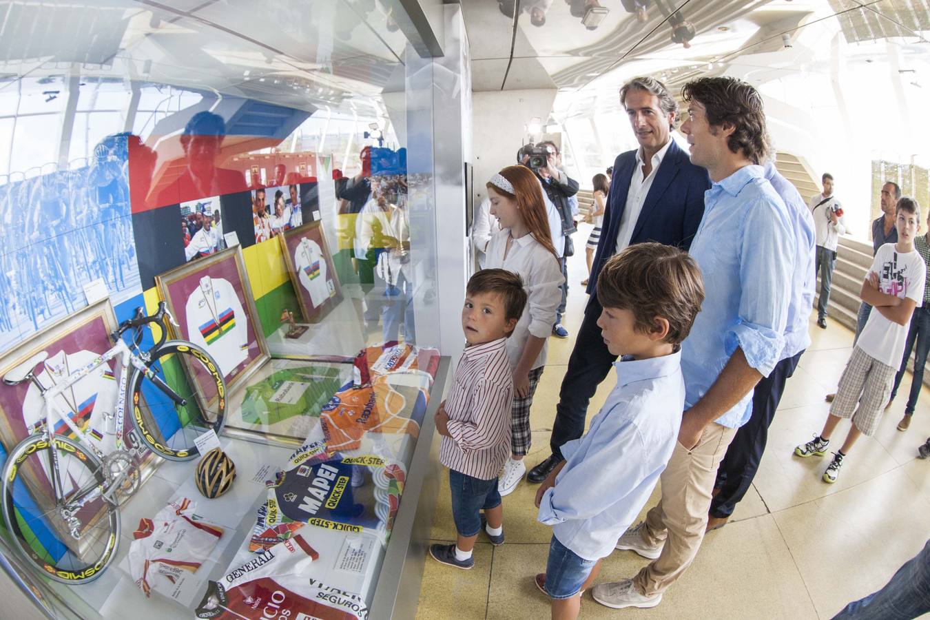 Oscar Freire en el Museo del Deporte