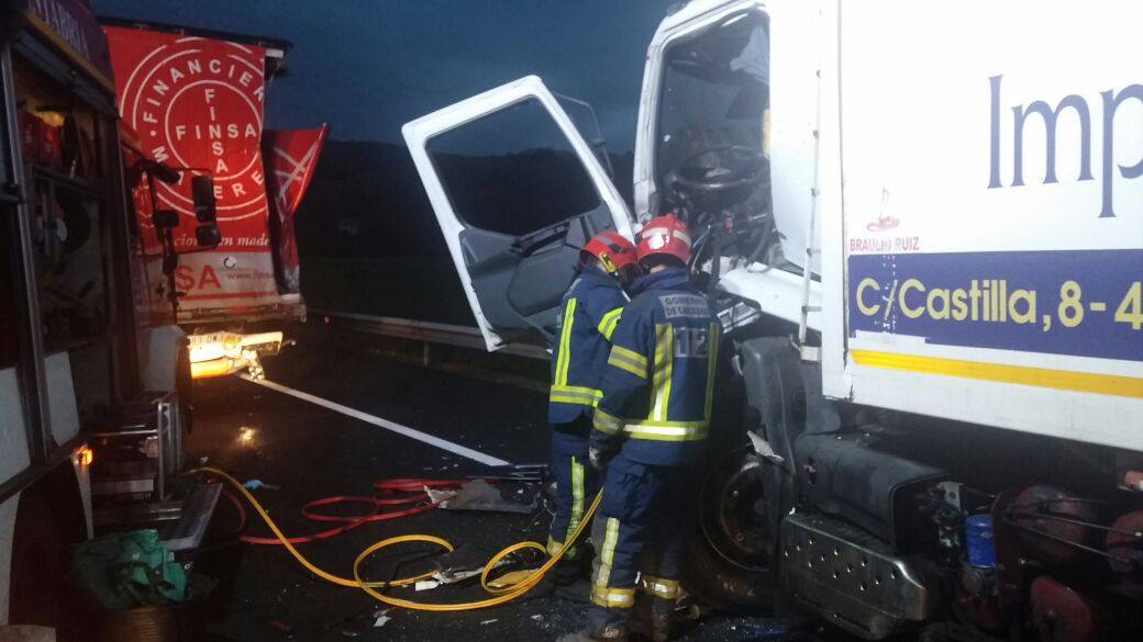 Colisión múltiple en Ambrosero