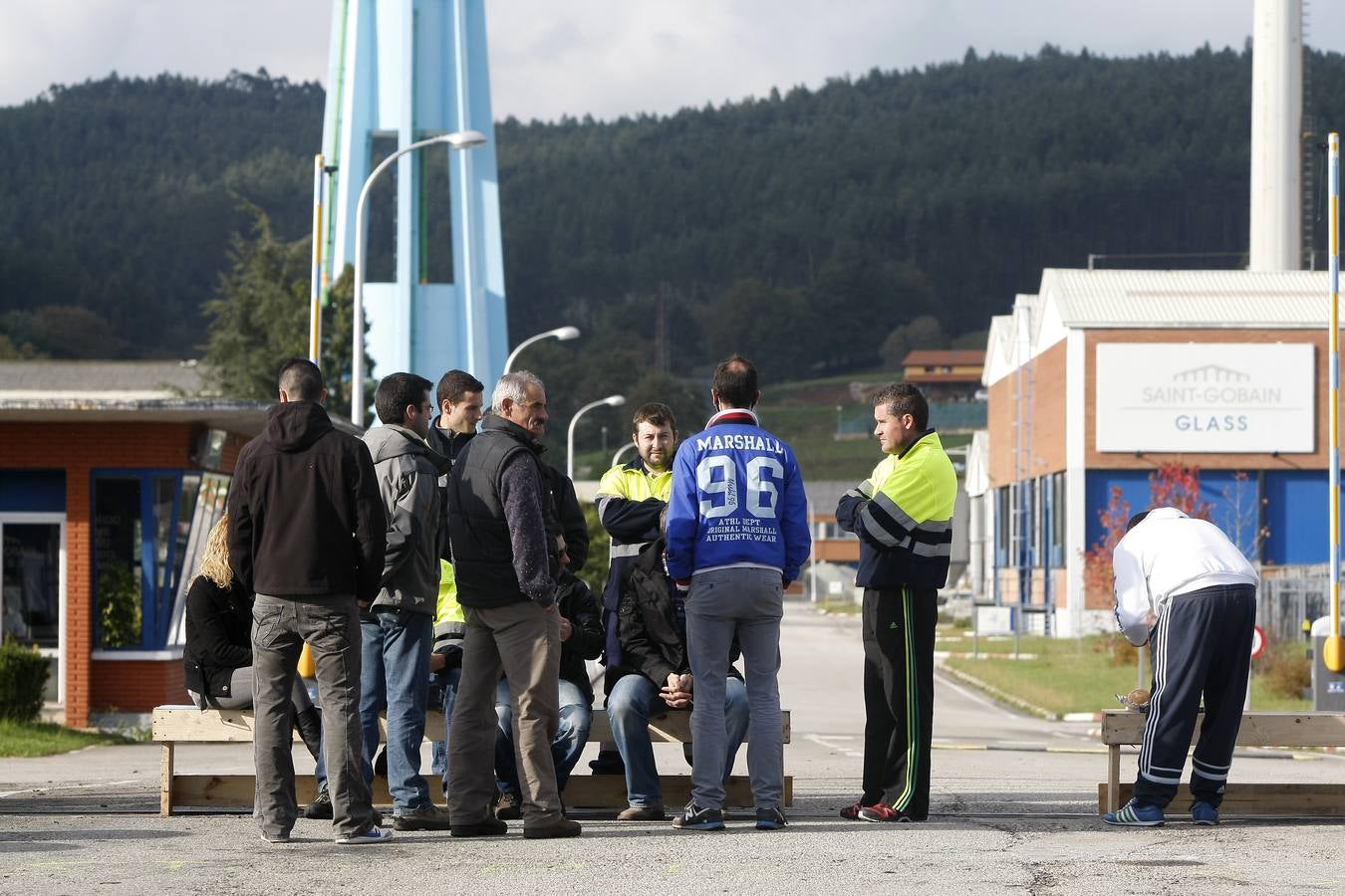 Paros en la fábrica de Saint Gobain