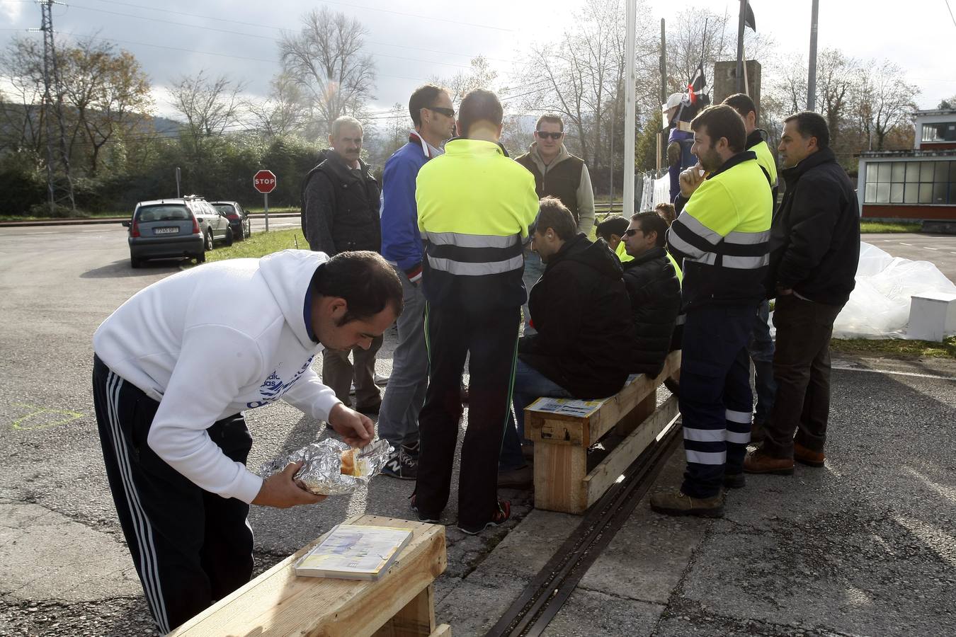 Paros en la fábrica de Saint Gobain