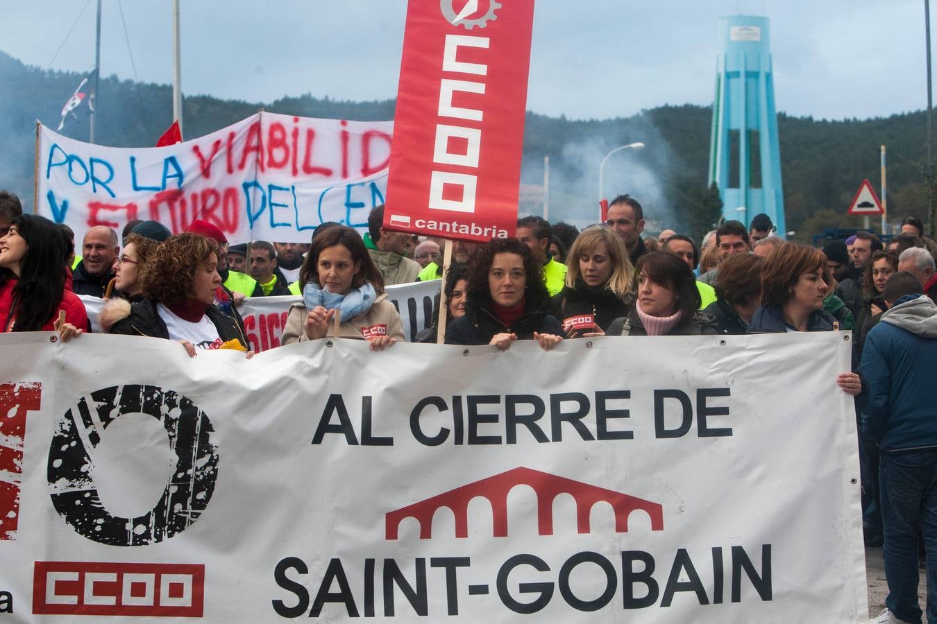 Manifestación en Renedo