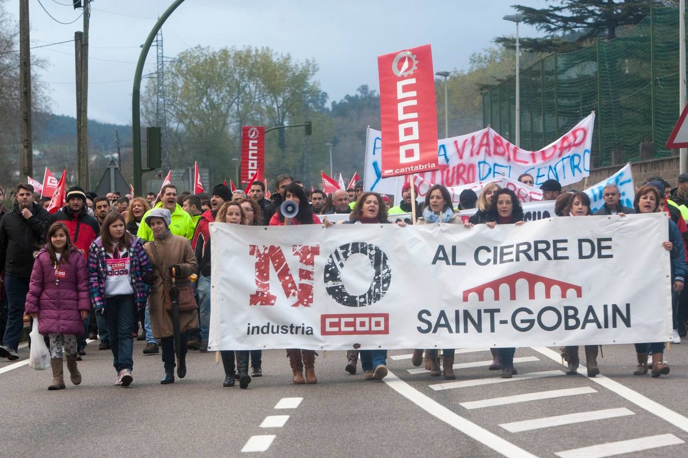 Manifestación en Renedo