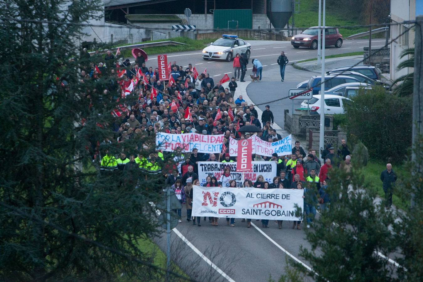 Manifestación en Renedo