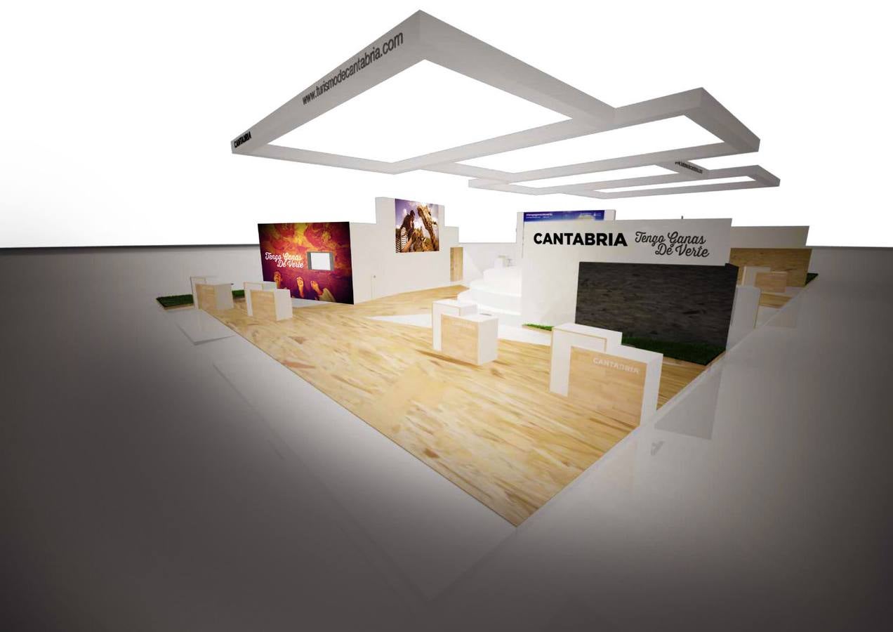 Infografías del stand de Cantabria en Fitur-2015
