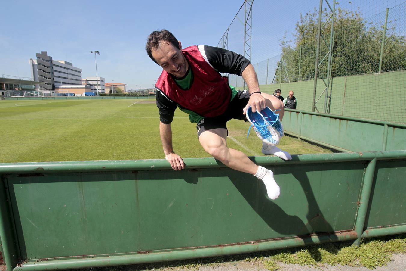 Pedro Munitis entrenando en La Albericia