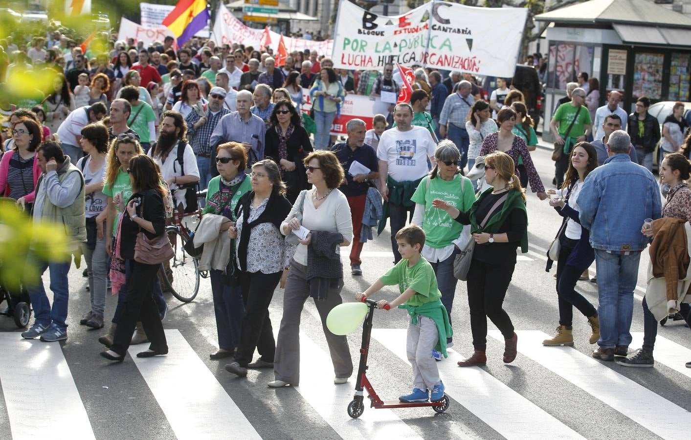 Manifestación en Santander contra las políticas del Gobierno