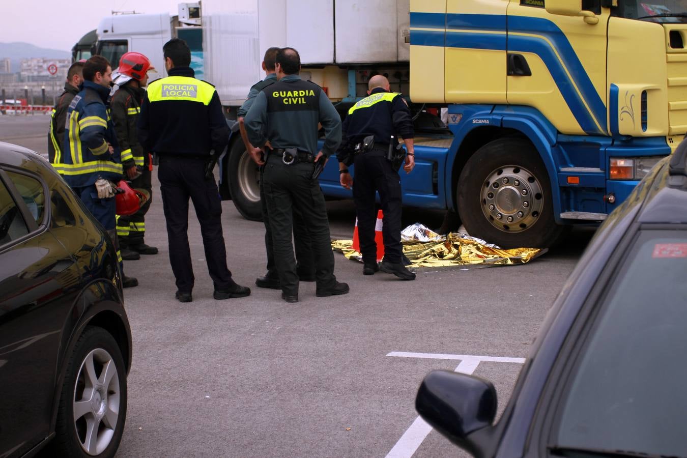 Fallece atropellada una mujer en la lonja de Laredo