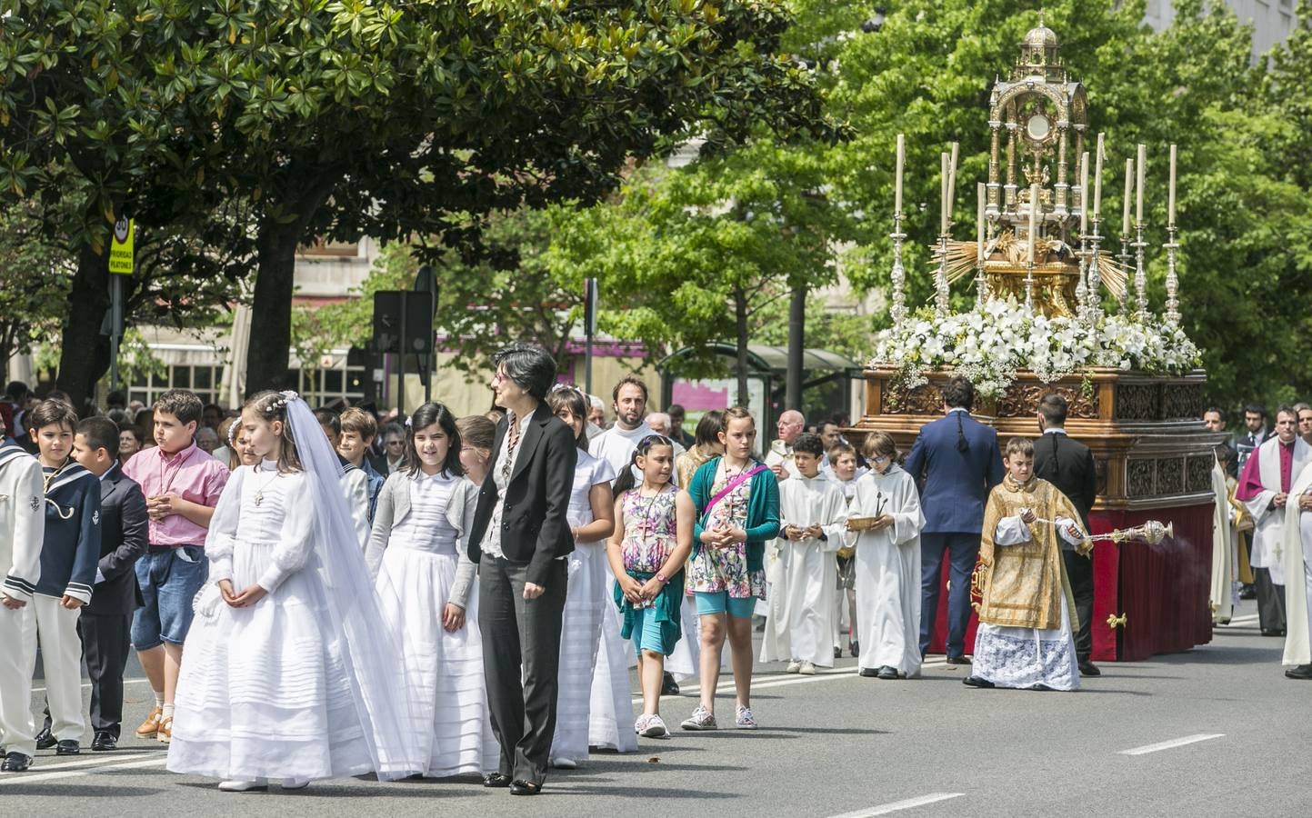 Procesión del Corpus Cristi en Santander