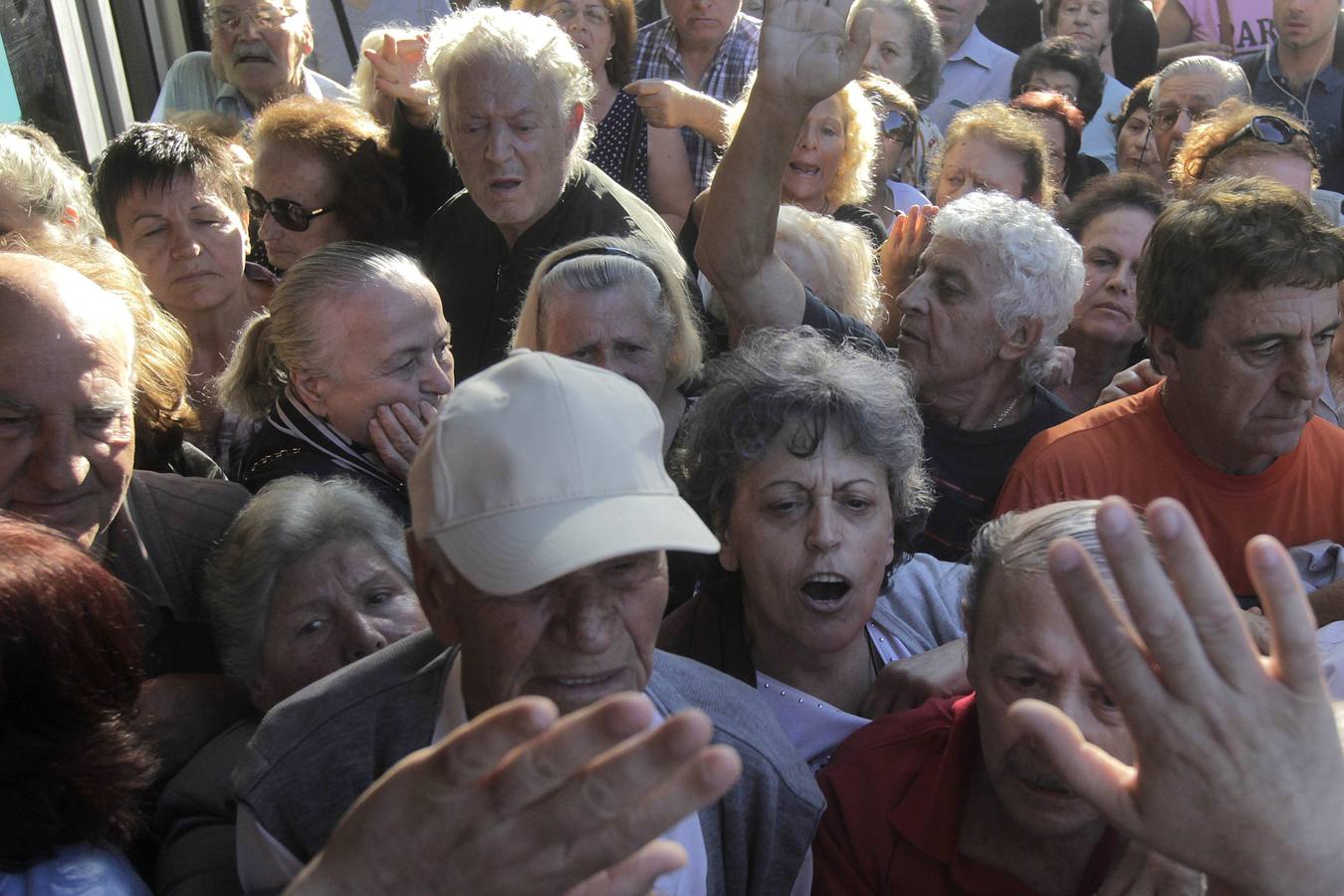 Caos entre los pensionistas griegos