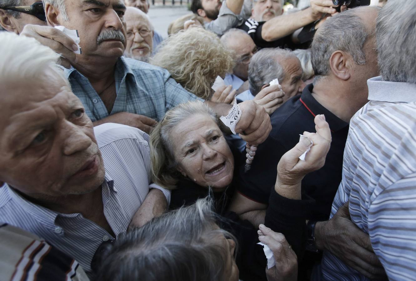 Caos entre los pensionistas griegos