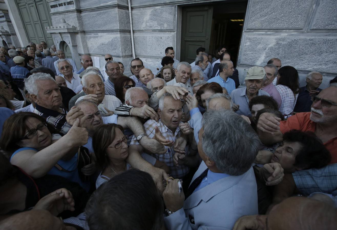 Caos entre los pensionistas griegos