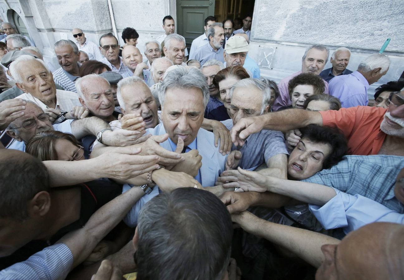 Caos entre los pensionistas griegos