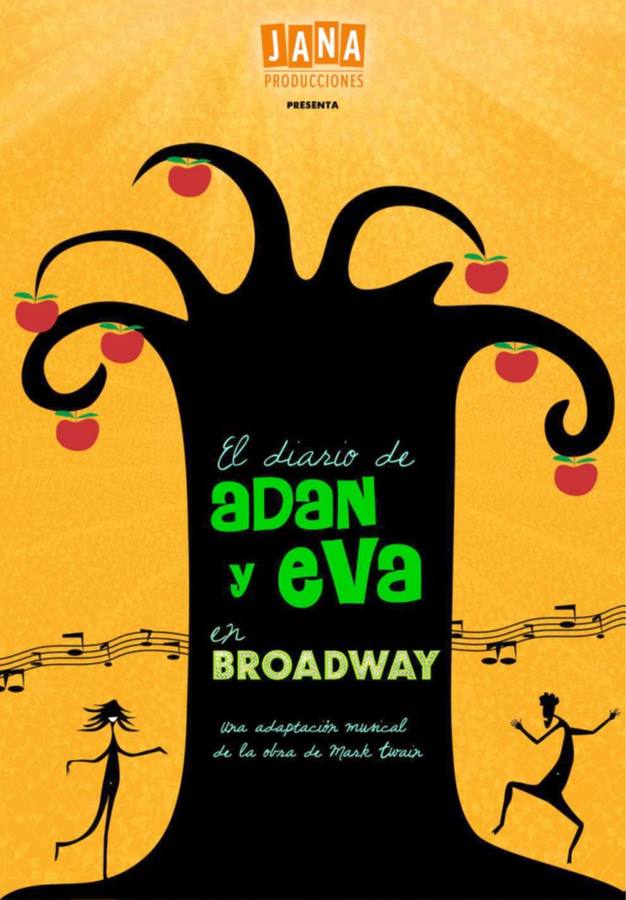 Cartel del espectáculo 'El diario de Adán y Eva'.