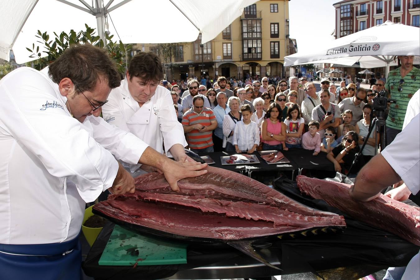 Ronqueo de atún en Torrelavega