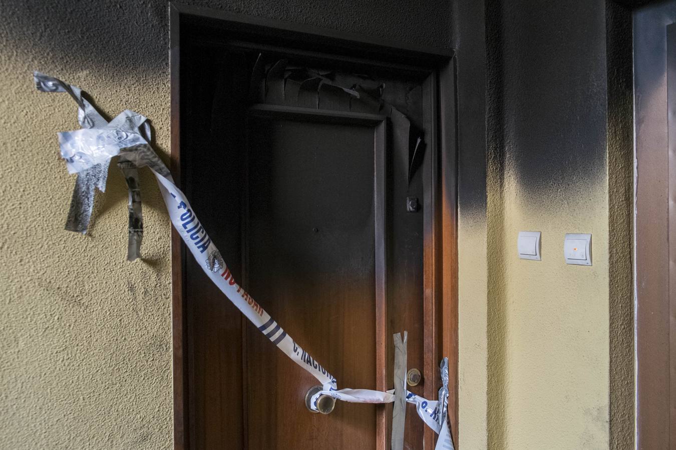 Un incendio desata el pánico en un edificio de Camilo Alonso Vega