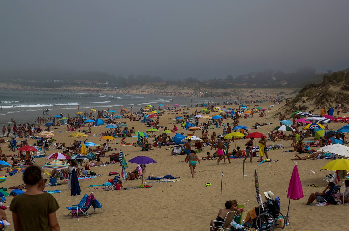 Niebla intensa en las playas