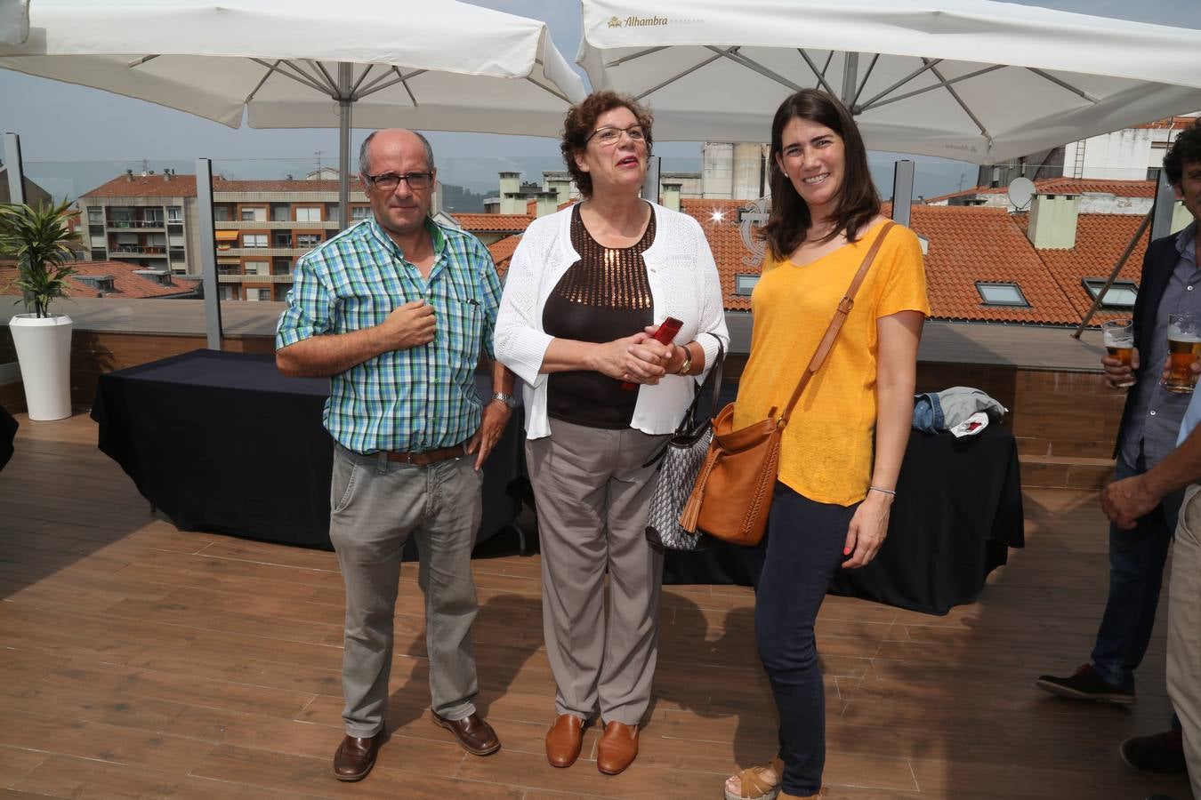 Félix Martínez, Mª Eugenia Bouzas y Silvia Roiz.
