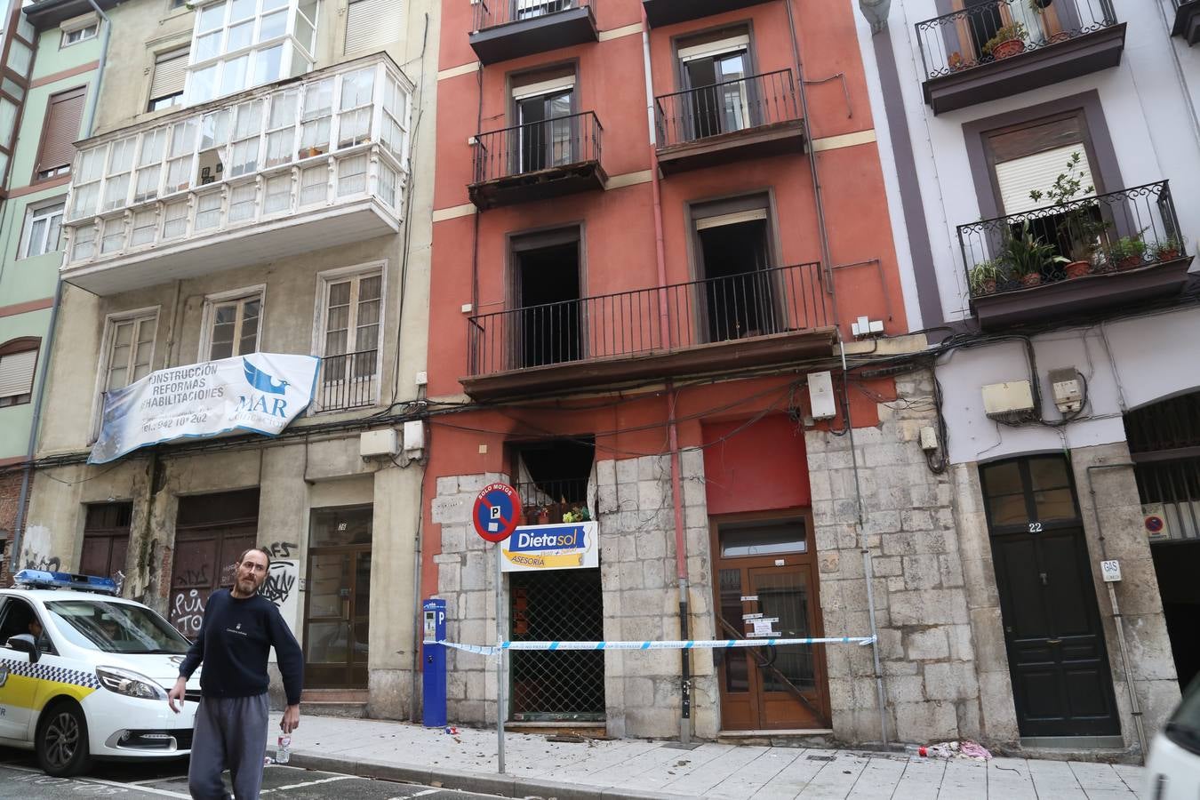 Incendio en la calle Cisneros